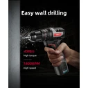 DELI Cordless Impact Drill Driver DE-CZ16-1A2 Brushless 16V 2Ah 45N.m