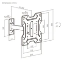 POWERTECH Wall TV Mount PT-1555 full motion