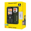 POWERTECH Mobile Phone Sentry Armor dual SIM SOS button 4G IP67 Black