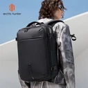 ARCTIC HUNTER Backpack B00866 with 15.6 inch Laptop Compartment 35.5L 49.5L Black