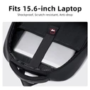 GOLDEN WOLF Backpack GB00707 with 15.6 inch Laptop Compartment 21L Black