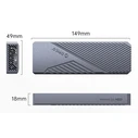 ORICO M.2 NVME SSD Enclosure CNM2-G20 20Gbps Grey