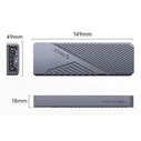 ORICO M.2 NVME SSD Enclosure CNM2-G20 20Gbps Grey