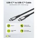 GOOBAY USB-C Cable 60W 480Mbps 0.15m Black