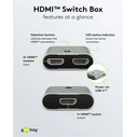 GOOBAY HDMI switch 77791 2 σε 1 8K 60Hz γκρι