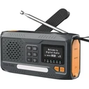 Extralink Ραδιόφωνο Έκτακτης Ανάγκης BT-4000 (SR-4000) με Bluetooth, Ηλιακό Φόρτιση, Μανιβέλα/Dynamo, Powerbank 4000 mAh και Φακό SOS – Μαύρο/Πορτοκαλί