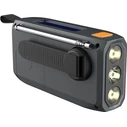 Extralink Ραδιόφωνο Έκτακτης Ανάγκης BT-4000 (SR-4000) με Bluetooth, Ηλιακό Φόρτιση, Μανιβέλα/Dynamo, Powerbank 4000 mAh και Φακό SOS – Μαύρο/Πορτοκαλί