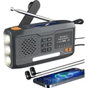 Extralink Ραδιόφωνο Έκτακτης Ανάγκης BT-4000 (SR-4000) με Bluetooth, Ηλιακό Φόρτιση, Μανιβέλα/Dynamo, Powerbank 4000 mAh και Φακό SOS – Μαύρο/Πορτοκαλί