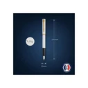 WATERMAN Πένα IMPRESSION λευκό βερνίκι CT M μπλε - Σετ σε κουτί δώρου