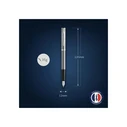 WATERMAN Impression Stainless Steel CT Fountain Pen, M, Blue, Gift Box