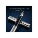 WATERMAN Impression Stainless Steel CT Fountain Pen, M, Blue, Gift Box
