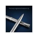 WATERMAN IMPRESSION Stainless Steel CT M Blue Ballpoint Pen - Gift Box