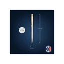 WATERMAN στυλό IMPRESSION Stainless Steel GT M Μπλε - κουτί δώρου