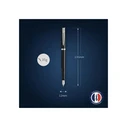 WATERMAN IMPRESSION στυλό με μελάνι μαύρη λάκα CT, μέγεθος μύτης Medium, μπλε μελάνι, σε κουτί δώρου