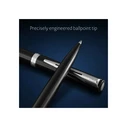 WATERMAN IMPRESSION Ballpoint Pen, Matte Black Lacquer, CT Trim, Medium (M) Tip, Blue Ink, Gift Box