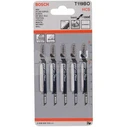 Bosch T119BO Λάμες Basic for Wood για Ξύλο 83 mm, 5 τεμάχια