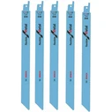 Bosch S1122BF Jigsaw Blades Flexible for Metal 225 mm, 5 pcs