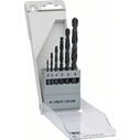 Bosch HSS PointTeQ Twist Drill Bit Set, 6-piece, 2–8 mm, Cylindrical Shank (Model 2608577346)