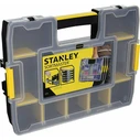 Stanley SortMaster Ταμπακιέρες Εργαλείων 10 Θέσεων με Ρυθμιζόμενα Χωρίσματα Μαύρες 29x21x6 εκ. (2 τεμ.)