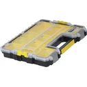 Stanley FatMax Tool Organizer / Toolbox - 10 Compartments with Removable Boxes, Yellow, 44.6 x 35.6 x 7.5 cm (Model 1-97-519, SKU S1-97-519)