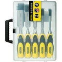 Stanley Dynagrip 2-16-888 Chisel Set 5pc with Plastic Handle