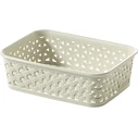 Curver Mystyle Plastic Storage Basket White 20 x 14 x 6 cm