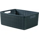 Curver Jute Plastic Storage Basket Grey 12 L (Model 245713)