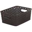 Curver Mystyle Plastic Storage Basket Black 25.5x19.6x10.3 cm