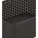 Curver Mystyle Καλάθι Αποθήκευσης Πλαστικό Μαύρο 25,5x19,6x10,3 cm