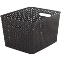 Curver Καλάθι Αποθήκευσης Πλαστικό Καφέ 35,5x29,6x22 cm (Model 196897)