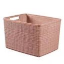 Καλάθι αποθήκευσης Curver Jute L 20L 36x28x23 cm Ροζ