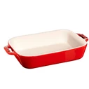 Πυρίμαχα σκεύη & γάστρες Staub σετ 3 ορθογώνιες κεραμικές φόρμες ψησίματος Cherry Red 1008690