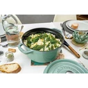 Staub La Cocotte 24cm στρογγυλή φασκοπράσινη (Salbeigrün), χυτοσίδηρος