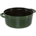 Staub La Cocotte 24 cm στρογγυλή - Βασιλικό Πράσινο, χυτοσίδηρος
