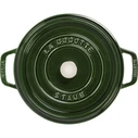 Staub La Cocotte 24 cm στρογγυλή - Βασιλικό Πράσινο, χυτοσίδηρος