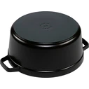 Πυρίμαχα σκεύη & γάστρες Staub στρογγυλή cocotte 26 cm μαύρη από μαντέμι