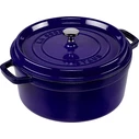 Staub La Cocotte 26cm στρογγυλή γάστρα από χυτοσίδηρο, σκούρο μπλε