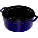 Staub La Cocotte 26cm στρογγυλή γάστρα από χυτοσίδηρο, σκούρο μπλε
