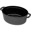 Staub La Cocotte 31 cm Oval Graphit-grau Cast Iron Casserole, 5.5 L (Model 40509-320-0)
