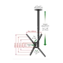 Βάση Τηλεόρασης Οροφής Barkan 3500B.B 13" - 65" Τηλεσκοπική