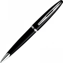 WATERMAN Carène Lacquer Ballpoint Pen - Black Lacquer, Medium Tip (M), Blue Ink, Gift Box