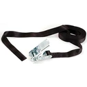 Master Lock Ιμάντας Αποσκευών Αυτοκινήτου 250x2.5cm με Καστάνια Μαύρο 322300112