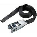 Master Lock Ιμάντας Αποσκευών Αυτοκινήτου 250x2.5cm με Καστάνια Μαύρο 322300112