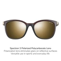 Julbo Spark-M Ανδρικά Γυαλιά Ηλίου - Κοκκάλινος Σκελετός Translucent Brown/Black (J5299051)