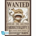 One Piece Monkey D. Luffy Wanted Poster - Authentic 52x38 cm (Abysse)