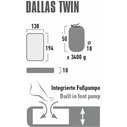 High Peak Αερόστρωμα Camping Dallas Twin 41033 (citronelle)