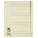 Oxford A4 Kraft Cardboard Dividers with Perforation, 100 pcs