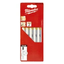 Milwaukee T344D Jigsaw Blades for Wood 105 mm - 5 pcs