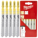 Milwaukee T111C T-Shank Blades for Wood 75mm - 5 pcs