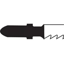 Milwaukee T111C T-Shank Blades for Wood 75mm - 5 pcs
